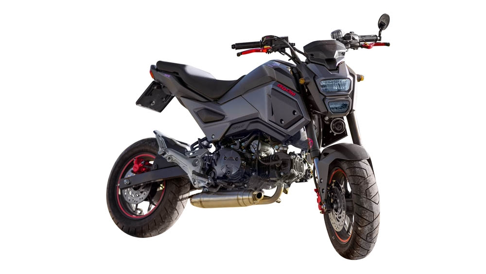 Scarico compatibile con Honda Msx - Grom 125 2013-2017, Deeptone Inox, Scarico completo omologato,fornito con db killer estraibile,catalizzatore e collettore