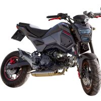 Exhaust system compatible with Honda Msx - Grom 125 2013-2017, Deeptone Inox, Homologated legal full system exhaust, including removable db killer and catalyst 