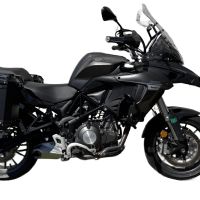 GPR TECH compatible with  Benelli Trk 502 2021/2024 e5 GPR TECH Pair of side cases aluminum made, black color with specific pannier holder Capacity 38 LT. + 38 LT.
