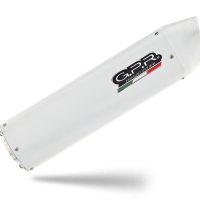 Scarico GPR compatibile con  Ktm Lc8 990 Adventure - R - DAKAR  2006-2014, Albus Ceramic, Coppia di silenziatori di scarico omologati, con flangia specifica, con db killer estraibili