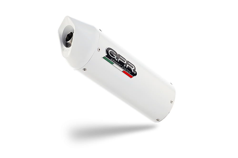 Scarico GPR compatibile con  Bmw K 1200 Gt 2006-2008, Albus Ceramic, Terminale di scarico omologato,fornito con db killer estraibile,catalizzatore e collettore