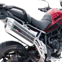 Exhaust compatible with Triumph Tiger 900 GT / Pro / Rally Pro 2024-2025, Hyper Sonic Titanium, Homologated legal slip-on exhaust including removable db killer and link pipe 