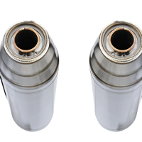 Scarico GPR compatibile con  Ducati 996 -S -SPS 1998-2001, Deeptone Inox, Coppia di terminali di scarico omologati, forniti con db killer removibili e raccordi specifici