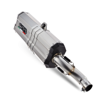 GPR exhaust compatible with  Ktm LC 8 Super Adventure 1290  R 2021-2024, Sonic Titanium, Homologated legal full system exhaust, including removable db killer and catalyst 