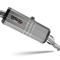 GPR exhaust compatible with  Ktm LC 8 Super Adventure 1290  R 2021-2024, Sonic Titanium, Homologated legal full system exhaust, including removable db killer and catalyst 