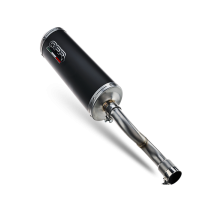 Scarico GPR compatibile con  Gilera Dna 125 4T 2000-2006, Evo4 Road, Scarico omologato, silenziatore con db killer estraibile e raccordo specifico