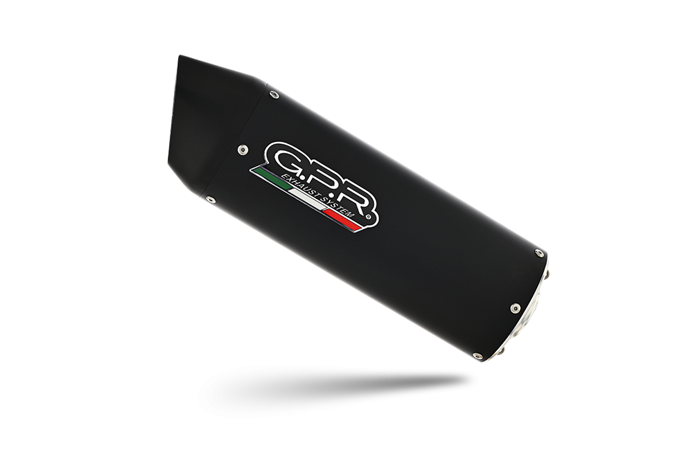 Scarico GPR compatibile con  Aprilia Rsv4 1000 2009-2014, Furore Nero, Scarico omologato, silenziatore con db killer estraibile e raccordo specifico