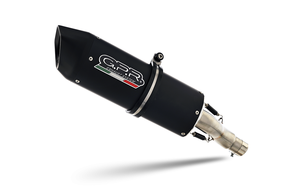 Scarico GPR compatibile con  Aprilia Rsv4 1000 2009-2014, Furore Nero, Scarico omologato, silenziatore con db killer estraibile e raccordo specifico