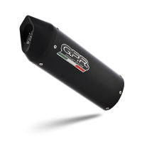 Scarico GPR compatibile con  Aprilia Rsv4 1000 2009-2014, Furore Nero, Scarico omologato, silenziatore con db killer estraibile e raccordo specifico