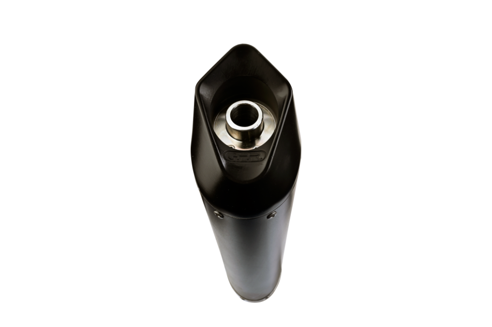 Scarico GPR compatibile con  Sym Simphony 125 S - SR 2008-2014, Furore Nero, Scarico completo racing, fornito con db killer estraibile e collettore, non conforme per uso stradale