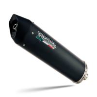 Scarico GPR compatibile con  Sym Simphony 125 S - SR 2008-2014, Furore Nero, Scarico completo racing, fornito con db killer estraibile e collettore, non conforme per uso stradale