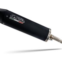 Scarico GPR compatibile con  Sym Simphony 125 S - SR 2008-2014, Furore Nero, Scarico completo racing, fornito con db killer estraibile e collettore, non conforme per uso stradale