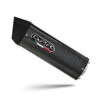 Scarico compatibile con Kawasaki Versys 650 2006-2014, Furore Poppy, Scarico omologato, silenziatore con db killer estraibile e raccordo specifico