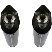 Scarico GPR compatibile con  Ducati 996 -S -SPS 1998-2001, Furore Poppy, Coppia di Terminali di scarico, impianto semi-completo, omologato, con db killer estraibile