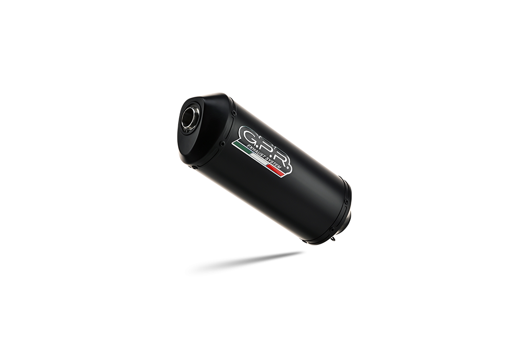 Scarico GPR compatibile con  Kawasaki Er 6 N - F  2005-2011, Ghisa , Terminale di scarico omologato, fornito con db killer estraibile, catalizzatore e raccordo specifico