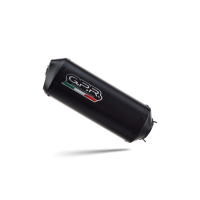 Scarico GPR compatibile con  Kawasaki Er 6 N - F  2005-2011, Ghisa , Terminale di scarico omologato, fornito con db killer estraibile, catalizzatore e raccordo specifico