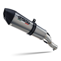 GPR exhaust compatible with  Suzuki Gsf 1200 Bandit - S 1997-2004, Gpe Ann. titanium, Homologated legal slip-on exhaust including removable db killer and link pipe 