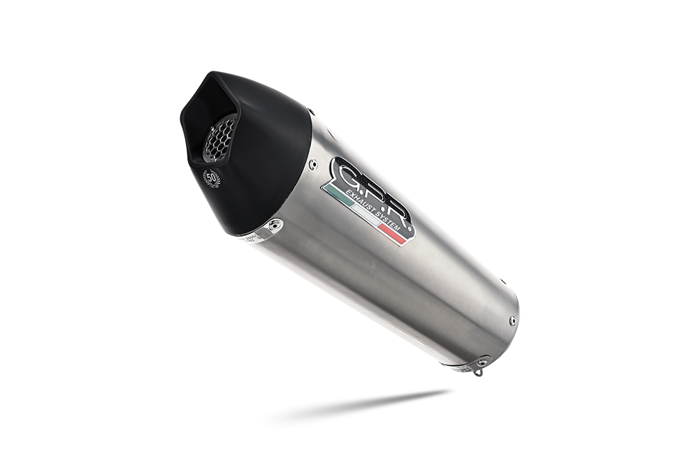 Scarico GPR compatibile con  Yamaha Tracer 9 2021-2024, Gpe Ann. titanium, Scarico completo racing, fornito con db killer estraibile e collettore, non conforme per uso stradale