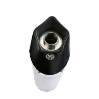 Scarico compatibile con Honda Cbr 125 R 2004-2010, Gpe Ann. titanium, Silenziatore di scarico omologato, con flangia specifica, con db killer estraibile