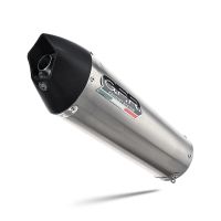 Scarico compatibile con Honda Cbr 125 R 2004-2010, Gpe Ann. titanium, Silenziatore di scarico omologato, con flangia specifica, con db killer estraibile