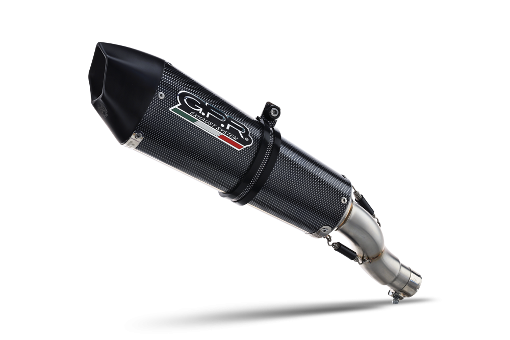 Scarico GPR compatibile con  Yamaha XSR900 2016-2021, GP Evo4 Poppy, Scarico completo omologato,fornito con db killer estraibile,catalizzatore e collettore