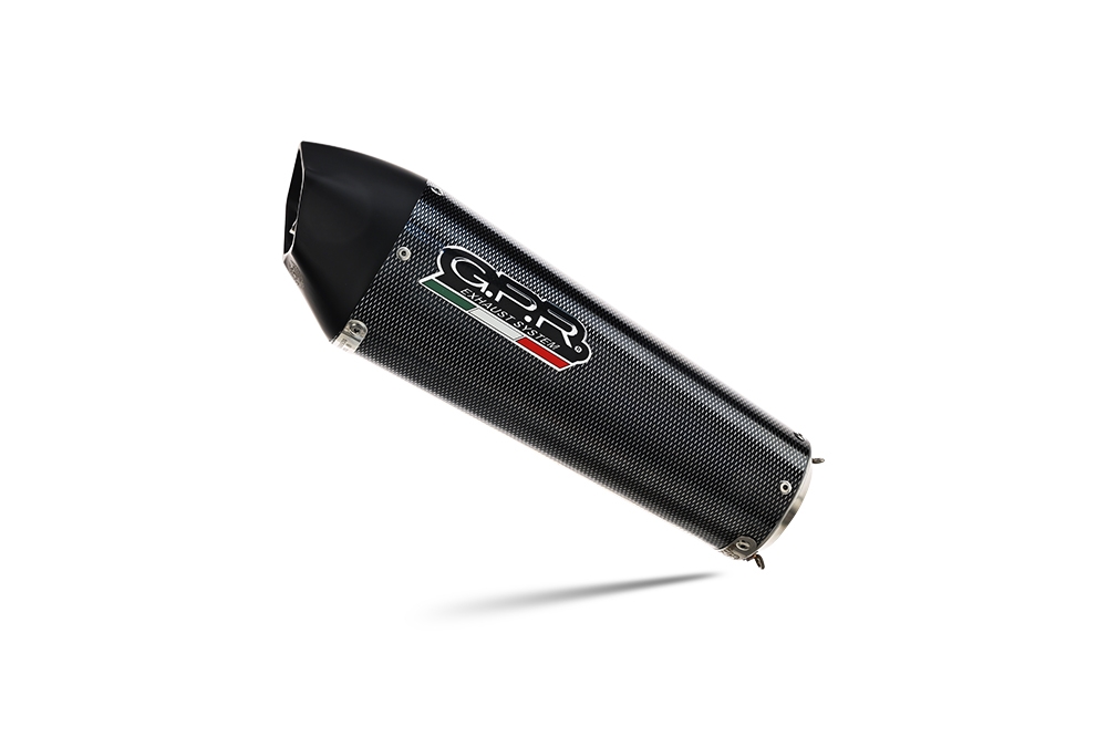 Scarico compatibile con Honda Cbr 125 R 2004-2010, Gpe Ann. Poppy, Silenziatore di scarico omologato, con flangia specifica, con db killer estraibile