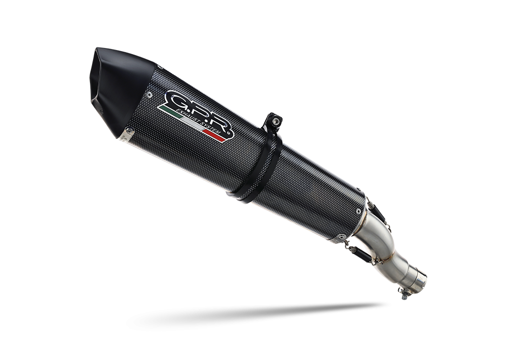 Scarico GPR compatibile con  Suzuki V-Strom DL650 2017-2020, GP Evo4 Poppy, Scarico semi-completo omologato,fornito con db killer estraibile,catalizzatore e collettore