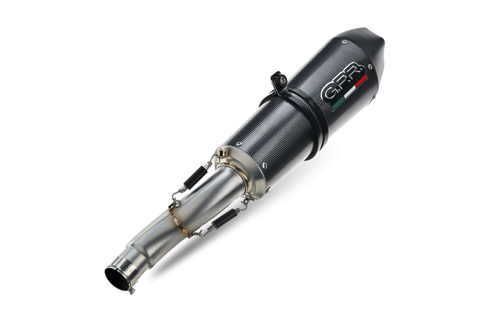 Scarico GPR compatibile con  Bmw F 800 -S -ST 2006-2011, Gpe Ann. Poppy, Terminale di scarico omologato,fornito con db killer estraibile,catalizzatore e collettore