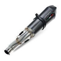 Scarico GPR compatibile con  Bmw F 800 -S -ST 2006-2011, Gpe Ann. Poppy, Terminale di scarico omologato,fornito con db killer estraibile,catalizzatore e collettore