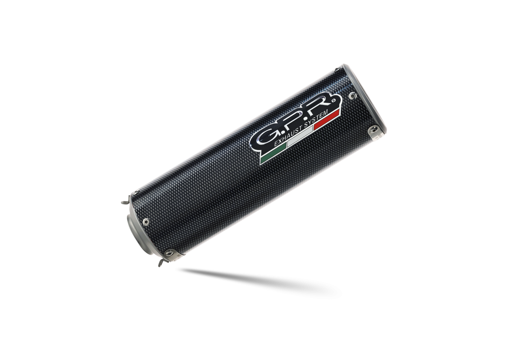 GPR exhaust compatible with  Yamaha Fz6 600-Fazer S1-S2  2004-2013, M3 Poppy , Dual Homologated legal slip-on exhaust including removable db killers and link pipes 