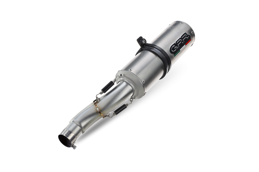 Scarico GPR compatibile con  Ducati 748 -S -SP -SPS -R -RS  1995-2002, M3 Titanium Natural, Coppia di terminali di scarico omologati, forniti con db killer removibili e raccordi specifici
