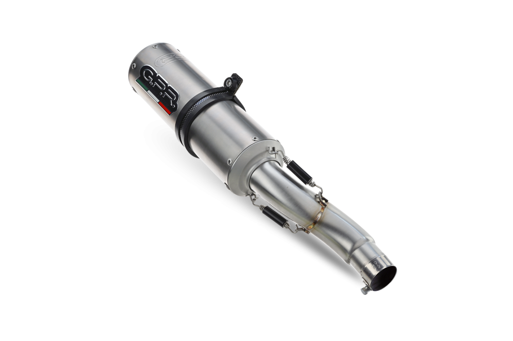 Scarico GPR compatibile con  Ducati 748 -S -SP -SPS -R -RS  1995-2002, M3 Titanium Natural, Coppia di terminali di scarico omologati, forniti con db killer removibili e raccordi specifici