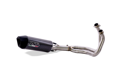 Scarico GPR compatibile con  Kawasaki Er 6 N - F  2012-2016, Furore Poppy, Scarico completo omologato,fornito con db killer estraibile,catalizzatore e collettore