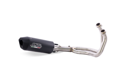 Scarico GPR compatibile con  Ktm LC 8 Super Adventure 1290  R 2021-2024, Furore Evo4 Nero, Scarico completo omologato,fornito con db killer estraibile,catalizzatore e collettore