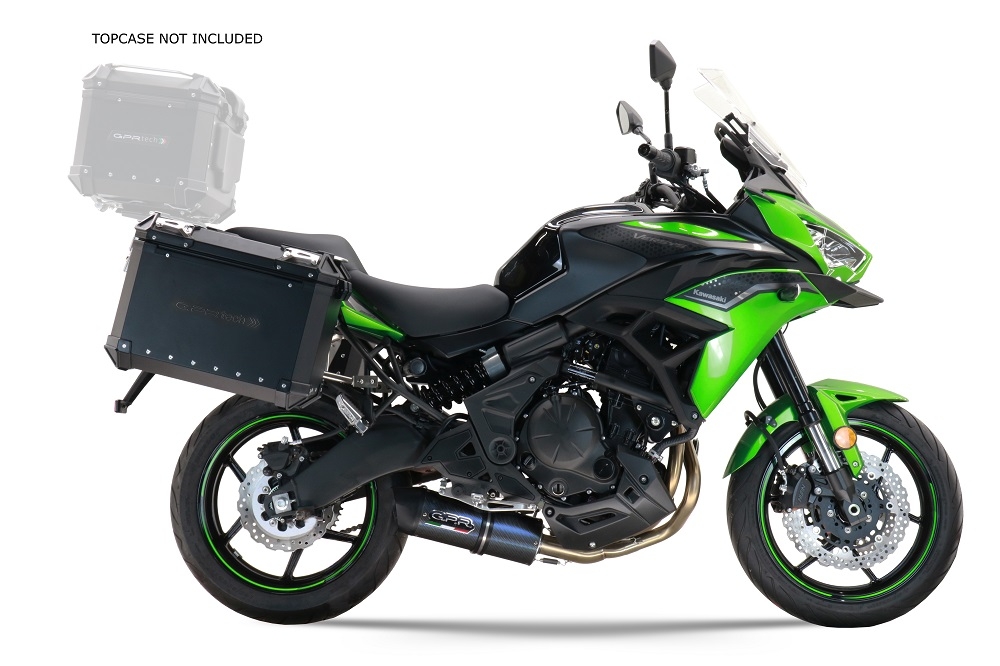 GPR TECH COMPATABILE CON Kawasaki Versys 650 2021/2022 e5 GPR TECH COPPIA DI VALIGIE LATERAL,I COLORE NERO, SERIE ALPI-TECH 38 LT. + 38 LT. CON TELAIO SPECIFICO 