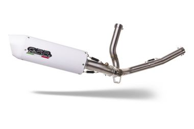 Scarico compatibile con Suzuki V-Strom DL650 2017-2020, Albus Evo4, Scarico semi-completo omologato,fornito con db killer estraibile,catalizzatore e collettore