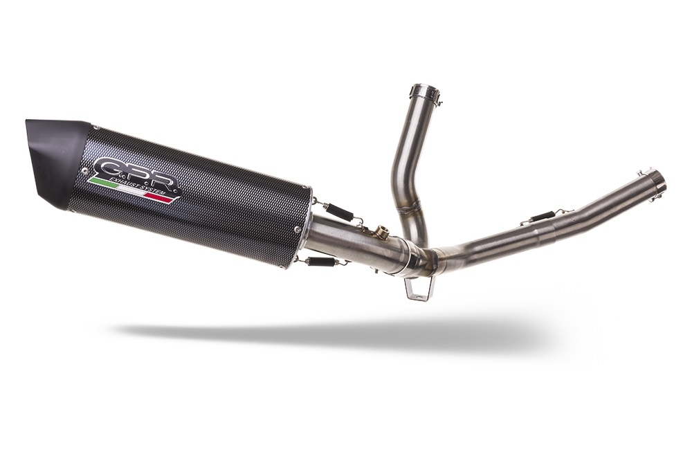 Scarico compatibile con Suzuki V-Strom 650 2021-2025, Furore Evo4 Poppy, Scarico semi-completo omologato,fornito con db killer estraibile,catalizzatore e collettore