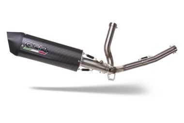 Scarico compatibile con Suzuki V-Strom 650 2021-2025, Furore Evo4 Poppy, Scarico semi-completo omologato,fornito con db killer estraibile,catalizzatore e collettore