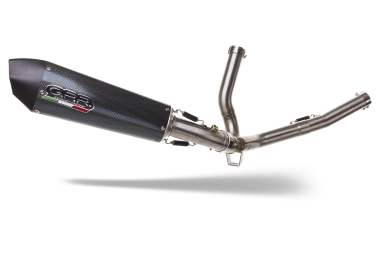 Exhaust compatible with Suzuki V-Strom DL650 2012-2016, Gpe Ann. Poppy, Homologated legal mid-full system exhaust including removable db killer 