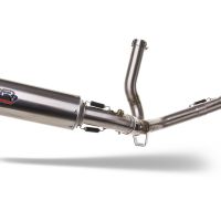 Scarico compatibile con Suzuki Sv 650 - S 2003-2010, M3 Inox , Scarico semi-completo omologato,fornito con db killer estraibile,catalizzatore e collettore