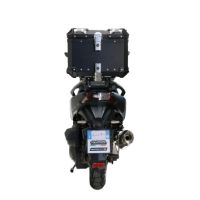 TOP CASE - BAULETTO GPR TECH COMPATABILE CON Bmw G 310 Gs 2017/2021 e4 GPR TECH BAULETTO TOP CASE ALPI-TECH 35 LT. COLORE NERO CON PIASTRA SPECIFICA 