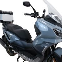 TOP CASE - BAULETTO GPR TECH COMPATABILE CON Bmw G 310 Gs 2017/2021 e4 GPR TECH BAULETTO TOP CASE ALPI-TECH 35 LT. COLORE ARGENTO CON PIASTRA SPECIFICA 