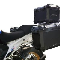 GPR TECH COMPATABILE CON BMW R 1300 GS Adventure 2023/2025 GPR TECH TRITTICO DI VALIGIE IN COLORE NERO, TOP CASE 35 LT + VALIGIE LATERALI 38 LT. + 38 LT. + TELAIO SPECIFICO 