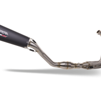 Scarico compatibile con Triumph Daytona 660 2023-2025, Gpe Ann. Black titanium, Scarico completo omologato,fornito con db killer estraibile e collettore