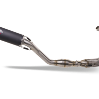 Exhaust compatible with Yamaha Tracer 9 GT 2021-2024, M3 Black Titanium, Homologated legal full system exhaust, including removable db killer and catalyst 