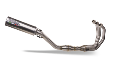 Exhaust compatible with Yamaha Mt-09 2021-2023, M3 Inox , Homologated legal full system exhaust, including removable db killer and catalyst 
