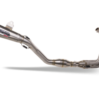 Scarico compatibile con Yamaha Tracer 9 2021-2024, Satinox , Scarico completo omologato,fornito con db killer estraibile,catalizzatore e collettore