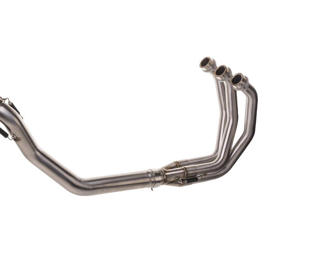 Scarico compatibile con Yamaha Mt-09 Tracer 900 2017-2020, Satinox , Scarico completo omologato,fornito con db killer estraibile,catalizzatore e collettore