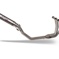 Scarico compatibile con Triumph Daytona 660 2023-2025, Deeptone Inox, Scarico completo racing, fornito con db killer estraibile e collettore, non conforme per uso stradale