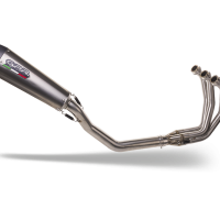 Exhaust compatible with Yamaha Mt-09 Tracer 900 2015-2020, Gpe Ann. titanium, Racing full system exhaust, including removable db killer 